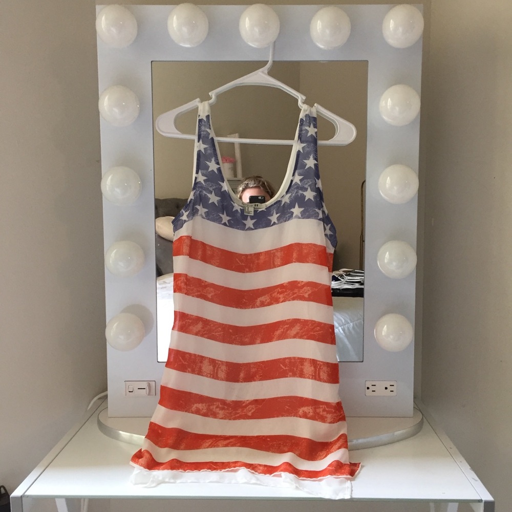 Forever 21 American Flag Top